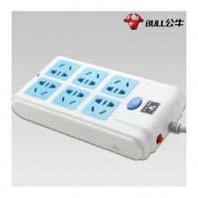 公牛 GN-216 電源插座 一控六（六個三項）5m 白色（計價單位：個）