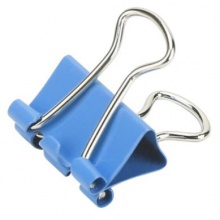 得力(deli) 8556 15mm彩色長尾夾/長尾票夾 60只/筒