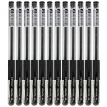 得力（deli）6600 經(jīng)濟(jì)實(shí)用型中性筆(黑) 0.5mm 12只裝