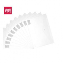 得力 5502 文件袋 資料袋 A4透明按扣公文袋 扣袋檔案袋 單只裝